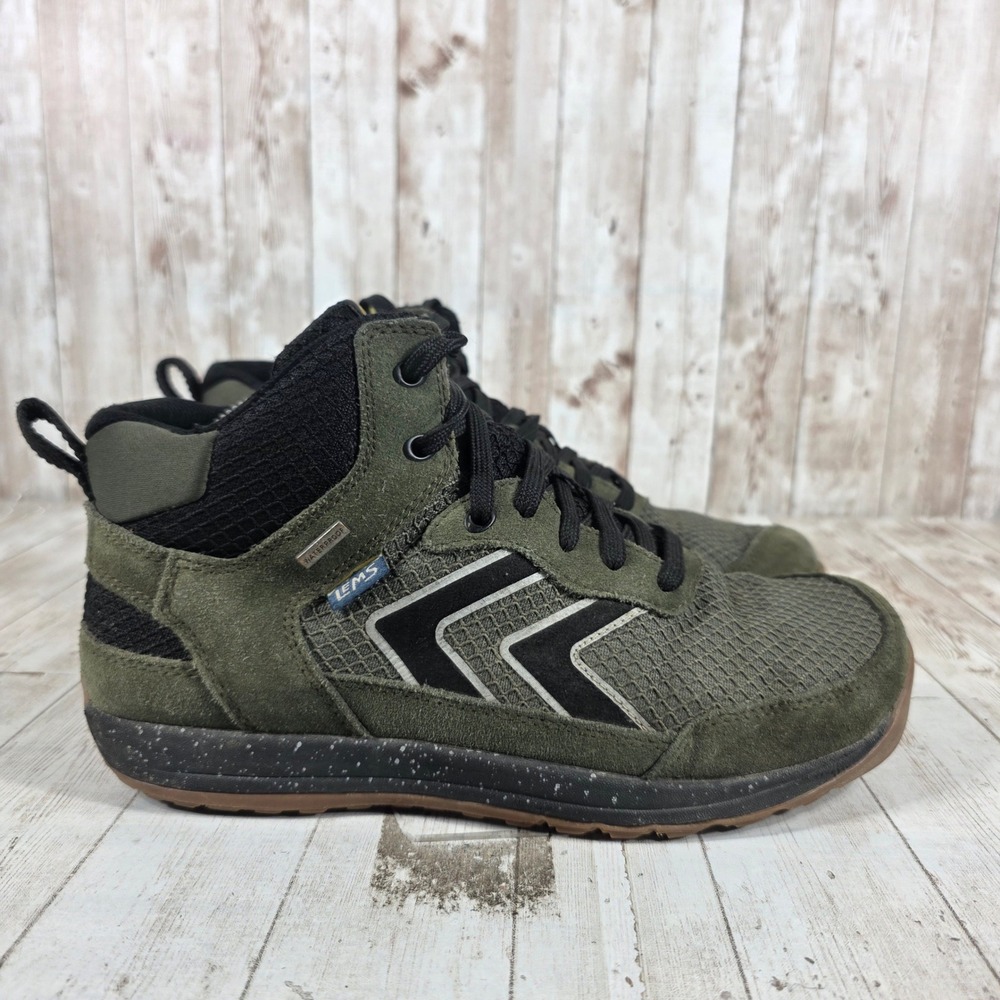 Lems Primal Pursuit Mid WP Mens 8.5 Juniper Green Waterproof Hiking Boots